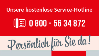 Unsere Service-Hotline 08005634872